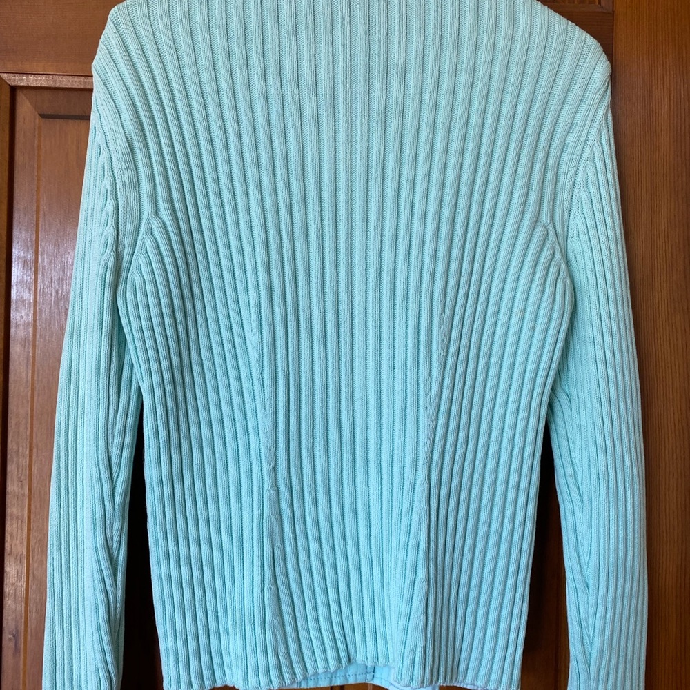 Blue Willis Button Up Flower Patterned Sweater - image 3